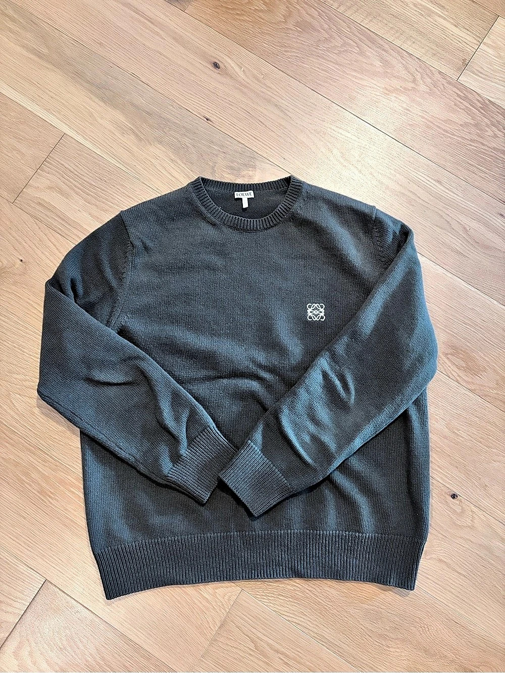 Loewe Anagram Wool Sweater Men's Crewneck Wool Cashmere Sweater Size Medium